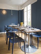 Sixty-five seats are accommodated between Belle Maison's two floors.  Photo 6 of 6 in A Parisian Seafood Restaurant, Swimming in Shades of Blue
