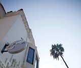 An exterior look at the historic 1920s building that houses the restaurant.