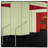 Foyer, 1973, acrylic on canvas by Patrick Caulfield R.A.

British painter and printmaker Patrick Caulfield is known for his Pop Art–inflected interiors marked by flat fields of color and graphic black outlines. Its auction estimate starts at about $525,000. 