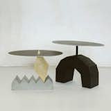 Wild Minimalism Coffee Table N2 and Wild Minimalism Coffee Table N1, sculpted metal, brass, and stone, by Rooms

Each coffee table from Rooms's Wild Minimalism collection is handcrafted into a sculptural shape that looks at once ancient and modern. 