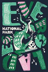 Everglades National Park by Joshua Noom  Photo 4 of 7 in Art by Emily Golding from With Type Hike, 59 Graphic Designers Celebrate the National Park Service Centennial