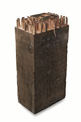 A 2010 model for the Clyfford Still Museum in Denver carved from a single reclaimed beam of Douglas fir. The museum, an Allied Works design, was a co-organizer of the show with the Portland Art Museum. 