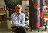Gaetano Pesce sits in his Brooklyn Navy Yard studio, surrounded by decades worth of work. His innovative use of resin is the subject of a new exhibition at Los Angeles's Museum of Contemporary Art. "Gaetano Pesce: Molds (Gelati Misti)" runs from September 3 through November 27, 2016. moca.org