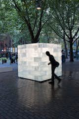 Throughout the course of the Seattle Design Festival, which runs from September 10–23, architecture firm Olson Kundig's 10-ton ICE CUBE will melt in Occidental Park.  The installation comes from the firm's Think Tank, a staff-led initiative of design innovation. designinpublic.org

Photo: Eirik Johnson