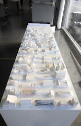 A collection of study models during the final review of the SCI-Arc house for Habitat LA.&nbsp;