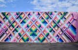 Maya Hayuk's colorful wall mural in Miami, which was created for Art Basel in 2013, features an energy that's fit for the streets of this vibrant city.