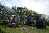 Modern Asymmetrical Campsite Shelters in Denmark by Lumo
