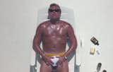 Sun's out, guns out. Ray Winstone's portrayal of ex-con turned leather handbag, Gary "Gal" Dove in Sexy Beast, brings together a killer combo of lounging, bronzing and desert pools.   Photo 1 of 14 in Sexy Beast: Drool-worthy Pools