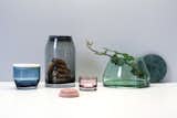 #storage #serving #containers #set #collection #tinted #glass #marble #lids #individual #character #distinctive #shapes #materials #decorative #functional #Bolia #VeraandKyte