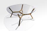 #table #Japanese #joinery #angles #symmetrical #branching #hardened #glass #2003 #CaseyLurie