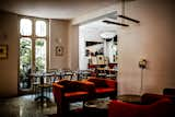 The hotel’s restaurant spills into the lobby, promoting the idea that the ground floor functions more as a whole and less as individual spaces.&nbsp;