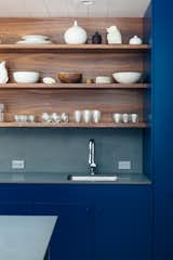 #LaurelCanyonHouse #residence #renovation #modern #storage #shelves #sink #cabinet #blue #color #LaurelCanyon #BarbaraBestor