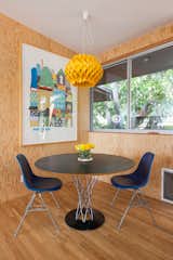 #SwanHouse #renovation #remodel #1950s #modern #interior #inside #dining #lighting #table #chairs #windows #2013 #LosAngeles #California #BarbaraBestor