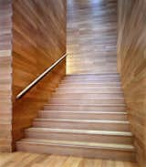 #BallyRetail #architecture #modern #structure #form #midcentury #staircase #wood #panels #interior #inside #indoor #BassamFellows