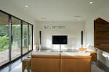 #CarvedCubeHouse #residence #perfectcube #modern #midcentury #livingroom #seating #windows #levels #interior #inside #indoors #axis #Texas #BercyChenStudio