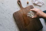 "Flooding" the board with oil.