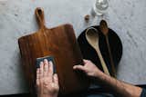 "Wet-sanding" for especially ornery grains and rough spots.