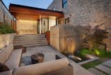 #2039Dickens #structure #form #modern #midcentury #sidelot #addition #exterior #outside #outdoors #landscape #seating #staircase #lighting #waterfall #patio #2009 #BlenderArchitecture