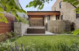 #2039Dickens #structure #form #modern #midcentury #sidelot #addition #exterior #outside #outdoors #landscape #deck #seating #stone #waterfall #2009 #BlenderArchitecture