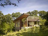#GuestHouse #Chilmark #copper #modern #structure #midcentury #exterior #outside #outdoors #landscape #windows #naturallight #Martha'sVineyard #2008 #CharlesRoseArchitects 
