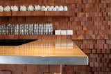 #NoodleShop #modern #structure #business #interior #inside #indoors #counter #shelving #storage #dynamic #kitchenware #transform #adjustable #wood #steel #ChristopherCampbellArchitecture  Photo 5 of 5 in Noodle Shop by Christopher Campbell Architecture