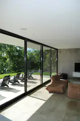 #modern #architecture #modernarchitecture #interior #livingroom #window #glass #patio #deck #concrete #SweeneyLake #GoldenValley #Minnesota #house #lakehouse #CityDeskStudio