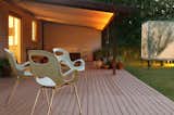 #PodProject #modern #structure #minimal #simple #historic #renovation #exterior #outside #outdoor #deck #seating #wood #panels #flooring #lighting #landscape #1950s #CoLabStudios