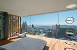 #modern #architecture #modernarchitecture #interior #glass #wood #bedroom #view #SanFrancisco #California #CraigSteely #CraigSteelyArchitecture  Photo 2 of 9 in Peter's House by Craig Steely Architecture