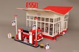  Photo 2 of 7 in A Modernist Gas Station Made From Lego Is Fit For Any Shelf