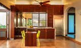 #modern #architecture #modernarchitecture #beachhouse #minimal #colorful #diningroom #wood #kitchen #indoor #openair #island #DENArchitecture 