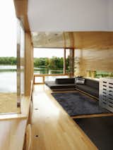 #interior #inside #indoor #minimalist #modern #cottage #clean #rug #view #lake #Albion #Michigan #GarrisonArchitects  Photo 5 of 6 in Koby Cottage