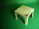 #lilianaovalle #designer #modern #interior #table #sidetable #color #red #green #art #table #corian #conceptual #snakeskin #dupont #mexico #2008