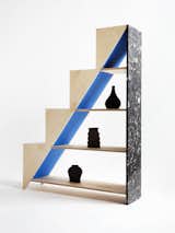 #furniture #interior #modern #design #movingmountains #storage #shelving #stairs #hilo #color #interior #modern #designer  Moving Mountains’s Saves from Hi-Lo Shelving