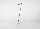 Libertine Rack is a minimal rack created by Copenhagen-based designers Million. The rack is an efficient and beautiful solution for organizing in small spaces as the frame rests against a wall. The frame is powder-coated, and is available in four variations: black, white, green, and chrome. The top hanger portion is constructed of solid ash, beautifully complementing the clean lines of the tubular steel.