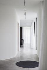 Hallway and Concrete Floor  Photo 5 of 11 in 10 Minimalist and Monochromatic Homes in Belgium from Villa CD by Office O Architects