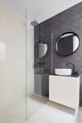 Bath Room, Vessel Sink, Open Shower, and Stone Tile Wall  Photo 10 of 12 in Ciutadella by Leibal