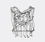 Frank Gehry's sketch for the Cross Check™ Chair, 1990.