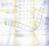 Blueprint for the 650 Line Lounge Chair designed by Jens Risom, c. 1943. Image from the Knoll Archive.
