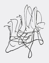 Sketch for the Bentwood Collection by Frank Gehry. Image from the Knoll Archives.