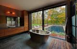 Bath Room, Vessel Sink, Slate Floor, and Freestanding Tub  Photo 13 of 21 in Interlock House by Cass Calder Smith Architecture + Interiors