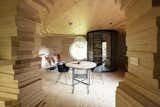 Dining Room, Table, Medium Hardwood Floor, Chair, Pendant Lighting, and Ceiling Lighting  Photo 12 of 38 in This Beguiling Guesthouse in Belgium Has an Underground Cinema and a Watchtower from Alex' Guesthouse by Atelier Vens Vanbelle