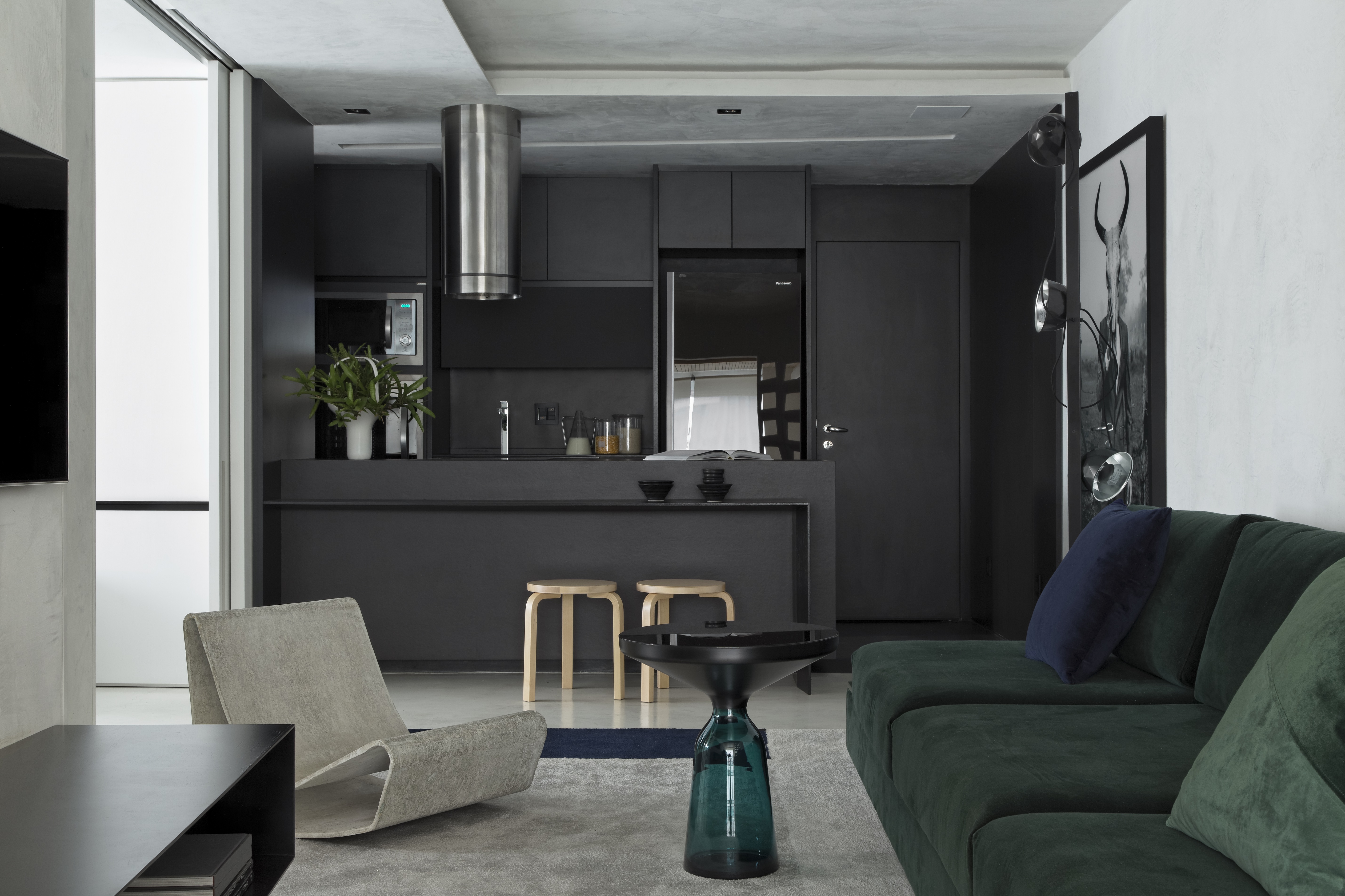 A Brazilian Bachelor Pad Embraces Light And Darkness Dwell   Original 