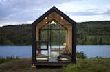 Exterior, Prefab, Metal, Wood, and Gable Although the team states that a Mono can be placed anywhere in North America without a permit—like a backyard—a place with a view is preferred. 

  Exterior Prefab Gable Metal Photos from This Sleek Prefab Can be Built in Just Six Weeks for Under $22K