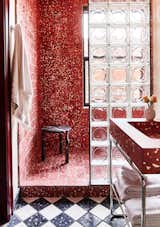 If you're looking to recreate this look in a home bathroom, Cooper thinks its best for small spaces. "Keep it contained if you are living with it every day," he says. "It's fun to go all out in a small powder room or secondary bathroom you don't use all the time. In your primary bathroom, you will likely get sick of it if you push it too far."&nbsp;&nbsp;