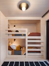 The bunk beds were made to be as wide as possible. Hollenbeck has three kids and two dogs.