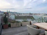 The privacy of a rooftop terrace became the major selling point of the home.