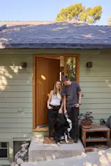 Jade, Zander, their dog and two cats moved in last May.