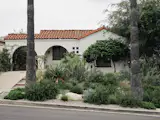 The new landscaping is simple and drought-tolerant, a must for dry Los Angeles weather.