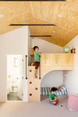 Working with his father, Anton designed and built a custom loft for the boys in the upstairs addition. 