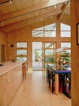 On the home’s north-facing rear facade, rows of stacked windows by Sierra Pacific usher in ample natural light. "Most of the time, we don’t have to turn on the lights, the air conditioning, or the heat," says Lizz. 